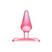 Toyfa анальная пробка пластиковая, льдинка, розовая, 881304-9