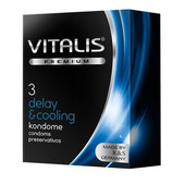 Презервативы VITALIS PREMIUM №3, delay & cooling - с охлаждающим эффектом, 8284