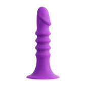 Анальный фаллоимитатор A-Toys Drilly, силикон, фиолетовый, 14 см, 761319