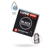 Презервативы LUXE ROYAL Black Collection 3шт, 18 см, 727-2