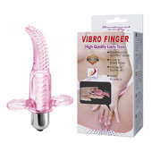 Вибро-насадка на палец розовая Vibro Finger, 70551