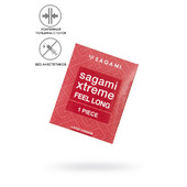 Презервативы Sagami, xtreme, feel long, латекс, 19 см, 5,2 см, 1 шт, 74612