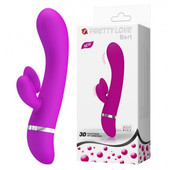 Вибратор с клиторальным стимулятором Pretty Love Bert, BI-014346
