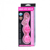 Розовые вагинальные шарики из силикона Baile, BI-014049-4